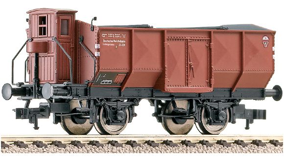 2 axle Gondola car type Om "Ludwigshafen"<br /><a href='images/pictures/Fleischmann/590105.jpg' target='_blank'>Full size image</a>